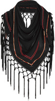 Thumbnail for your product : Altuzarra for Target Embellished fringed georgette scarf