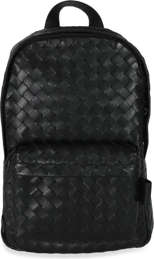Bottega Veneta Black Nylon And Leather Backpack 609854-Vcqg1-8984
