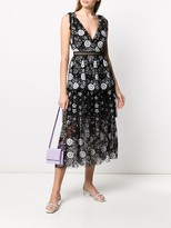 Thumbnail for your product : Self-Portrait V-neck floral sequin dress