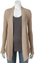 Thumbnail for your product : Croft & barrow ® waffle-stitch cardigan - women's