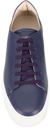 Giorgio Armani Flat Lace-Up Sneakers