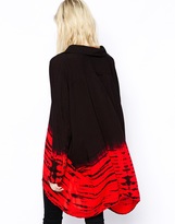 Thumbnail for your product : Religion Oversized Longline Dip Dye Reload Shirt