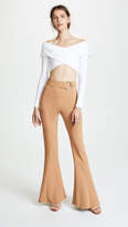 Thumbnail for your product : Cushnie High Waist Flares with D-Ring Buckle