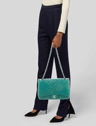 Chanel Jumbo Chevron Single Flap Bag