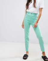 Thumbnail for your product : ASOS Design Farleigh High Waist Slim Mom Jeans In Mint Green