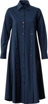Thumbnail for your product : Talented - Buttoned Slits Shirtdress - Blue