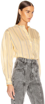 Etoile Isabel Marant Satchell Shirt in Light Yellow | FWRD