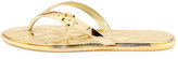 Thumbnail for your product : MICHAEL Michael Kors Emory Buckle Flat Thong Sandal, Gold