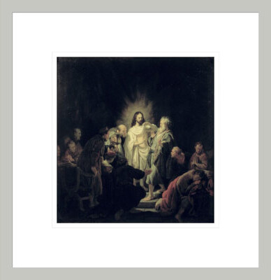 Red Barrel Studio The Incredulity of St. Thomas by Rembrandt van Rijn - Framed Giclee Print