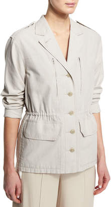 ATM Anthony Thomas Melillo Cotton Button-Front Field Jacket, Dust