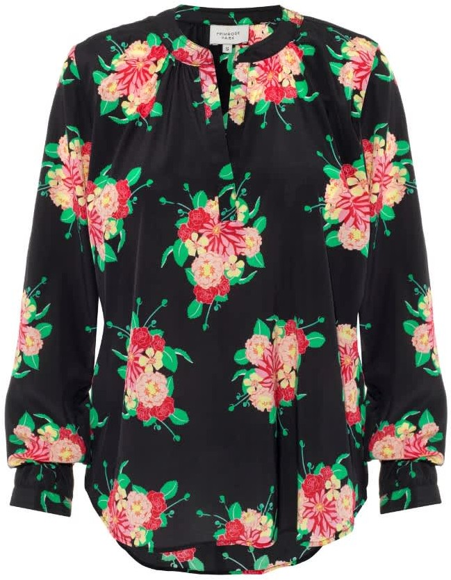 Primrose Park London Sandy Silk Shirt In Posey - ShopStyle Long Sleeve Tops