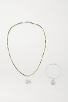 Thumbnail for your product : Santangelo Glory's Forever Convertible Silver, Pearl, Shell And Bead Body Chain