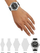 Thumbnail for your product : Baume & Mercier Riviera 10613 Stainless Steel & Rubber Strap Watch
