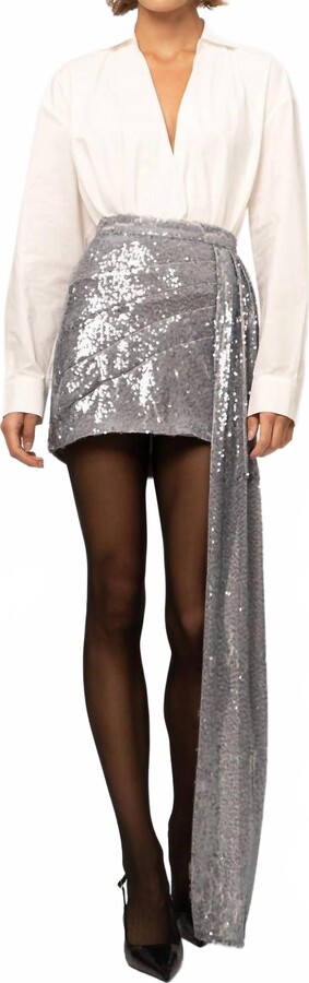 NONchalant Label Adie Mini Skirt In Quicksilver