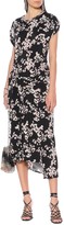 Thumbnail for your product : Paco Rabanne Floral stretch-jersey midi dress
