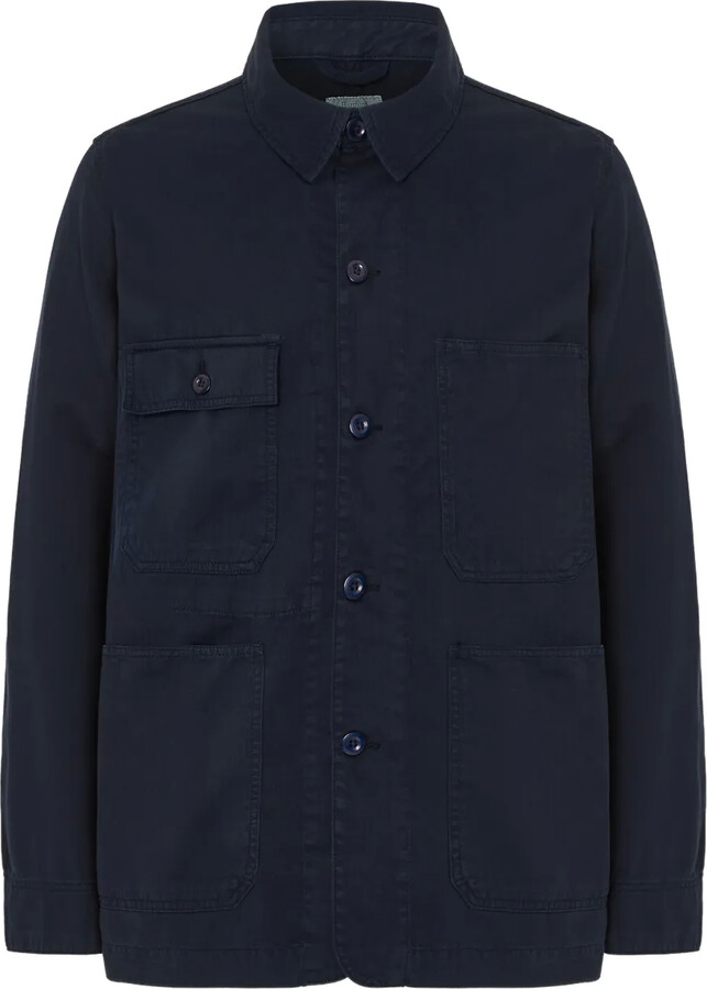 Hartford Patch-Pocket Shirt Jacket