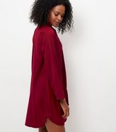 Thumbnail for your product : Yumi Burgundy Bow Front Shift Dress