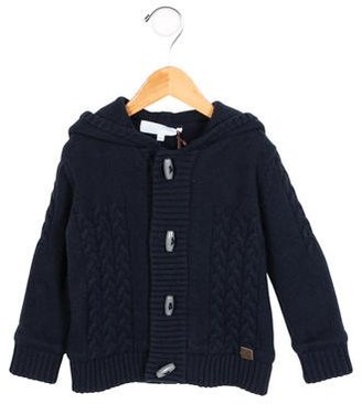 Tartine et Chocolat Boys' Cable Knit Hooded Jacket w/ Tags