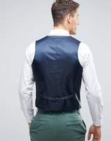 Thumbnail for your product : ASOS DESIGN Wedding Skinny Vest In Pine Green