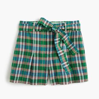 J.Crew High-waisted short in vintage plaid