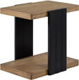 Wrought Studio Contemporary Channel Chairside Storage Table Black Color Modern Design Solid Wood +  23.38\