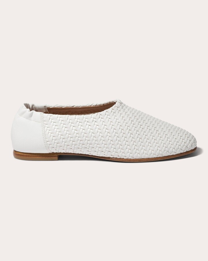 SIMKHAI Eden Woven Faux-Leather Loafer