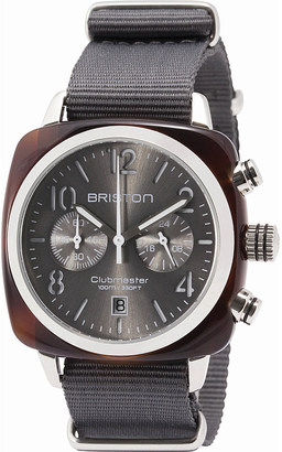 Briston 15140.SA.T.11.NG Clubmaster Cassic acetate and canvas chronograph watch