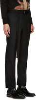 Thumbnail for your product : Givenchy Black Wool Belted Trousers