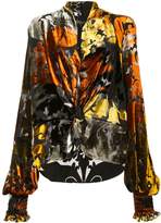 Thumbnail for your product : Caroline Constas floral silk blouse