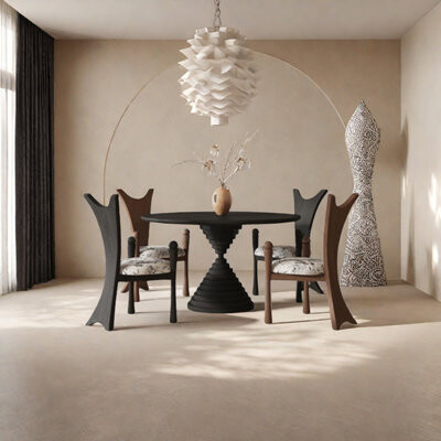 Sleek Surface Designs Round unique simple dining table