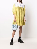 Thumbnail for your product : VIVETTA Bib-Collar Floral-Print Dress