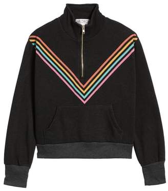 Wildfox Couture '80s Track Star Soto Warm-Up Sweatshirt