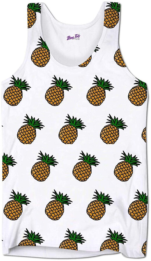 Bang Tidy Clothing Holiday Vests for Men Pineapple Summer Clothing Tank