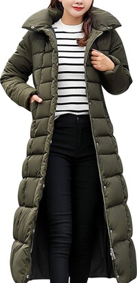 knee length down coat