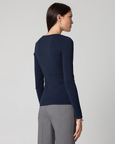 Thumbnail for your product : Le Château Viscose Blend Button-Front Cardigan