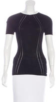 Thumbnail for your product : Chanel Rib Knit Short Sleeve Top w/ Tags