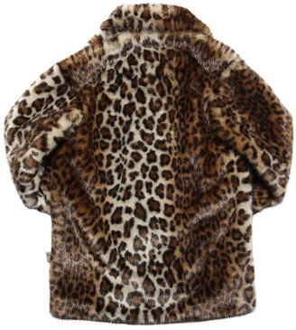 N°21 Leopard Print Faux Fur Coat