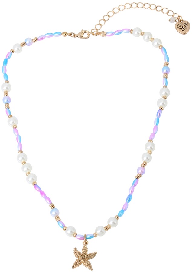 saturn pearl necklace betsey johnson