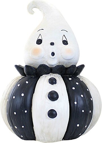 Transpac Transpac17.5InchJumboGhostDecorHalloweenFigurine,HalloweenDecorSurprisedClown-Like(1PC)