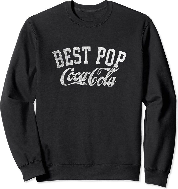 Coca Cola Coca-Cola Best Pop Classic Distressed Retro Big Chest Poster Sweatshirt