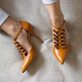 Thumbnail for your product : Alexis Isabel Alter Ego Tan Leather High Heels