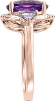 Thumbnail for your product : Effy Multi-Gemstone (3-7/8 ct. t.w.): Amethyst, Tanzanite & Diamond Accent Ring in 14k Rose Gold