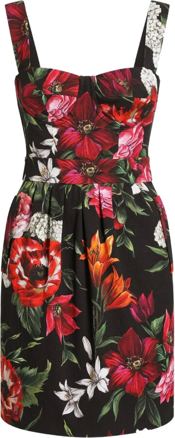 Dolce & Gabbana Floral-Print Mini Dress