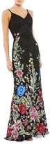 Thumbnail for your product : Mac Duggal Beaded Floral Sheath Gown
