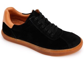 Womens Shoes Trainers Low-top trainers Gentle Souls Elira Leather Runners in Black 