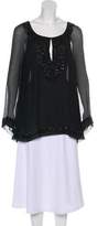 Thumbnail for your product : Lafayette 148 Silk Embellished Top