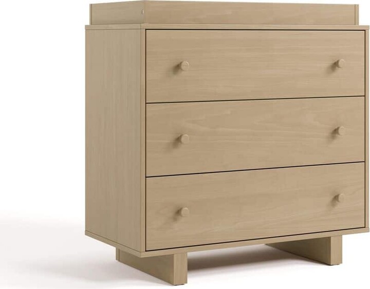 Stork Craft Texas Driftwood 3 Drawer 35.62 in. Wide Dresser with Changing Topper