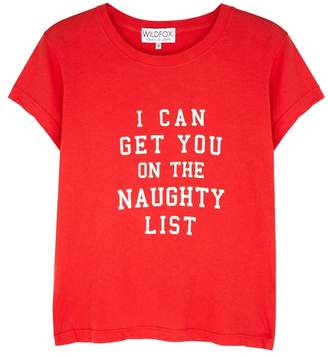 Wildfox Couture Christmas Naughty List Cotton T