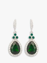 Thumbnail for your product : Susan Caplan Vintage Givenchy Swarovski Crystal Drop Earrings, Silver/Green