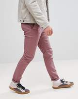 Thumbnail for your product : ASOS DESIGN Skinny Chinos In Purple Taupe